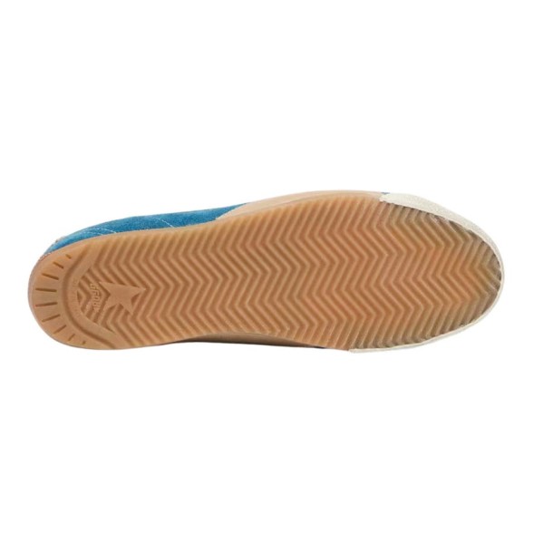 Женские кеды Golden Goose True-Star in Teal Suede with Black Star and Cream Heel Tab