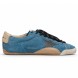 Женские кеды Golden Goose True-Star in Teal Suede with Black Star and Cream Heel Tab