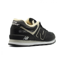 New Balance 574 Black Leather