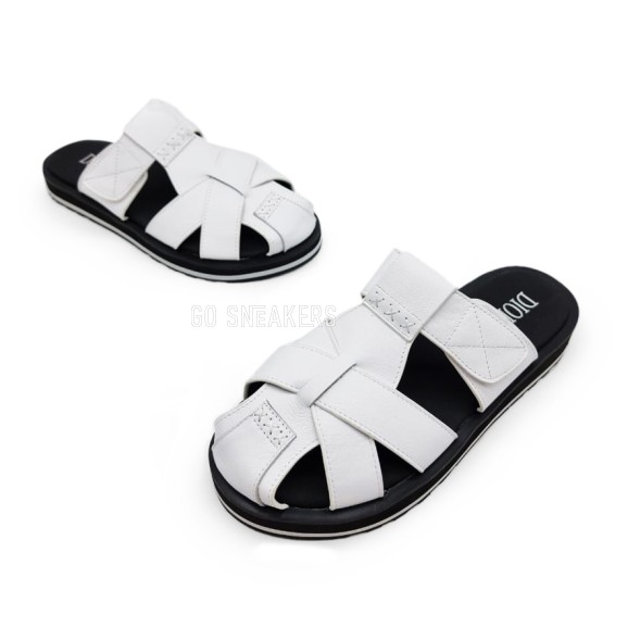 Мужские сандалии Dior Flip-flop Leather White