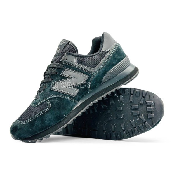 Унисекс кроссовки New Balance 574 Suede Dark Emerald