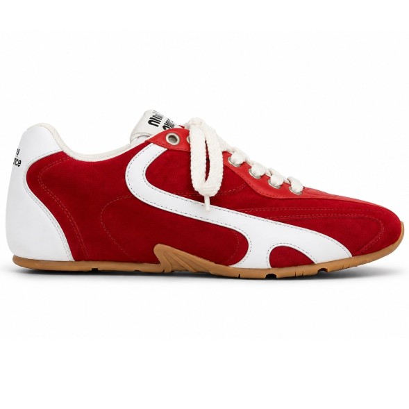 Женские кеды New Balance x Miu Miu Suede White/Red