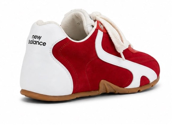 Женские кеды New Balance x Miu Miu Suede White/Red