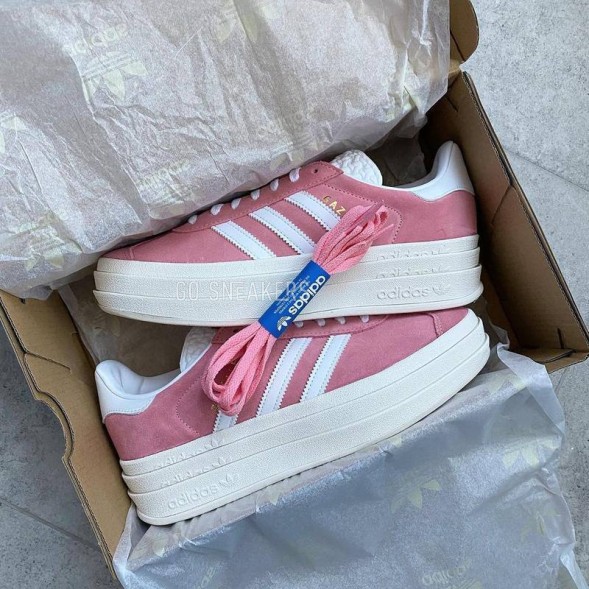 Унисекс кроссовки Adidas Gazelle Suede Platform Coral