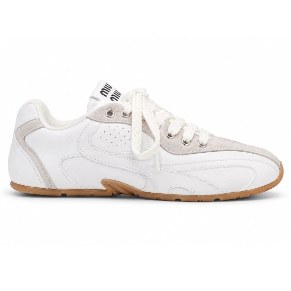 Женские кеды New Balance x Miu Miu Leather/Suede White/Grey