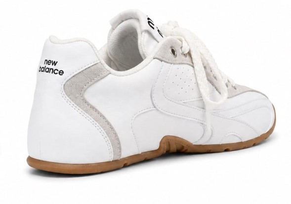 Женские кеды New Balance x Miu Miu Leather/Suede White/Grey