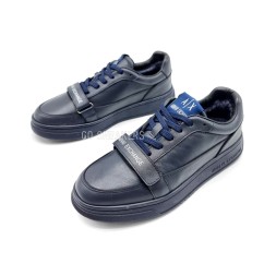 Armani Excahnge Winter Leather Navy