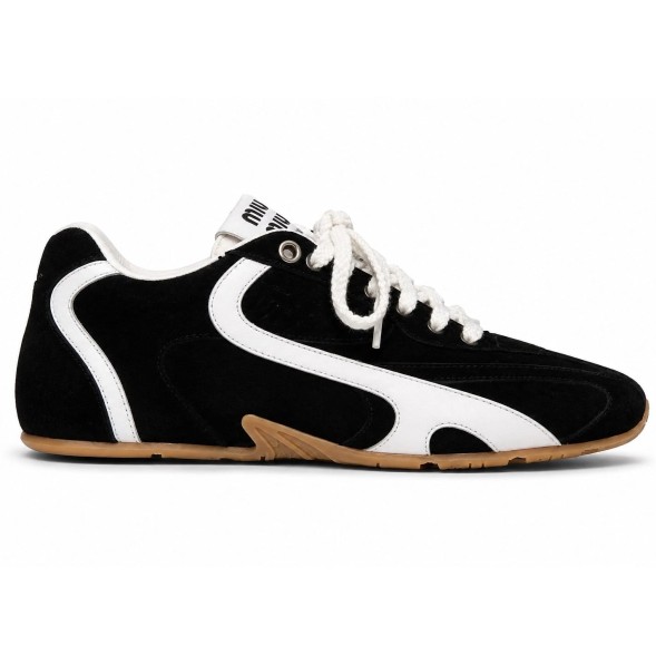 Женские кеды New Balance x Miu Miu Suede Black/White