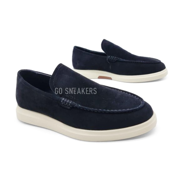 Мужские лоферы Hugo Boss Loafers Suede Black