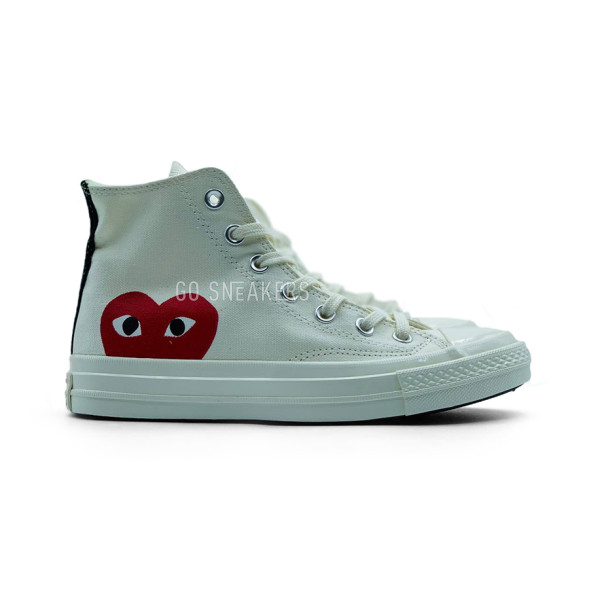 Женские кеды Converse X Comme Des Garcons Play White High Top