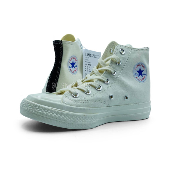 Женские кеды Converse X Comme Des Garcons Play White High Top